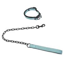 Gyvūnų prekės šuns pavadėlis antkaklio rinkinys lauko anti-metalinis grandinės šuns pavadėlis vedžiojimo šuns pavadėlis patvarus collar adjustable length about 32-55CM