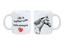 Selle Francais - mug with a horse, mug with a photo, personalized gift from the Art-Dog brand balta