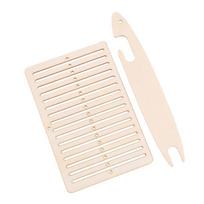 2 vnt./rinkinys Audimo staklės Medinės juostos audimo staklės Audimo laivelių įrankiai Menas ir amatai Kuprinės diržui Fotoaparato diržui Mezgimui 1set beige