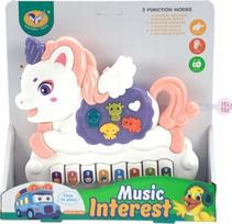 Muzikinis pianinas vienaragis 12m+