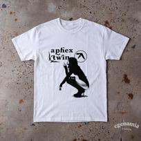 Aphex twin tee vintage logo shirt in all size album merch aphex L gray