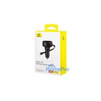 Baseus Car Charger Enjoyment Pro Fast Charger USB female, Type-C male (0,7m) Built-in Retractable Cable, 60W Black (C000