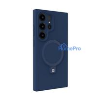 Evelatus Samsung Galaxy S25 Ultra Premium Magnetic with Stand Soft Touch Silicone Case Midnight Blue