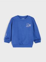 Sinsay - Crewneck džemperis su meškiuko motyvu - indigo