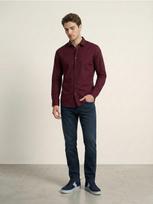 Sinsay - Slim fit marškiniai - kaštoninė