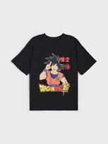 Sinsay - Medvilniniai marškinėliai su spauda Dragon Ball - juoda