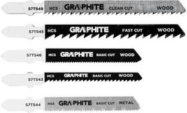 GRAPHITE rinkinys pjūklelių įpjovoms, 5 vnt.