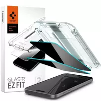Spigen GLAS.TR "EZ FIT" TEMPERED GLASS 2-PACK IPHONE 15 PLUS PRIVACY