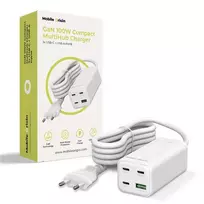 MOBILE ORIGIN GaN 100W Compact Multi-Hub Charger PW18 with 3x USB-C + USB-A