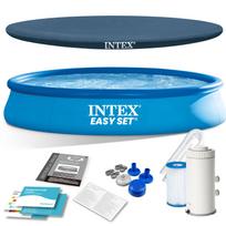Intex 28158 sodo baseinas 457 x 84 cm su filtravimo siurbliu ir uždangalu