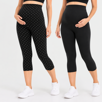 Tamprės nėščiosioms BPC collection, juodos ir taškuotos, 2 vnt.