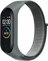 „Mi Band 7/ 6/ 5/ 4/ 3“ dirželis „NylonLoop“, pilkos spalvos
