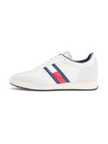 Tommy Jeans Sportbačiai be auliuko 'CLEATED' tamsiai mėlyna / pastelinė mėlyna / pilka / raudona