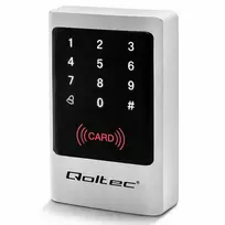Qoltec Code lock MIMAS with RFID reader Code | Card | key fob | Doorbell button | IP68 | EM