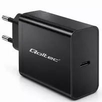 Qoltec Super Quick PD Charger | 1xUSB-C | 65W | 5-20V | 3-3.25A | Laptop | Smartfon | Black