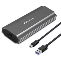 Qoltec Enclosure NV2271 for drive M.2 SSD | SATA | NVMe | USB-C | 2TB