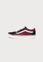 VANS Sportbačiai be auliuko 'Old Skool' vyšninė spalva / juoda / balta