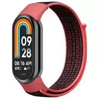 Beline smartwatch strap for Xiaomi Mi Band 8/9/10 | Nylon | red/black