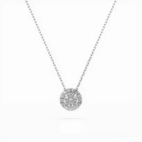 Auksinis pakabukas su deimantais „Diamond Blossom XII“