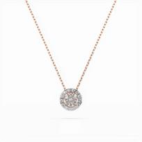 Auksinis pakabukas su deimantais „Diamond Blossom XI“