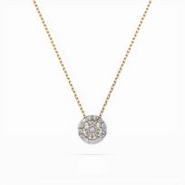 Auksinis pakabukas su deimantais „Diamond Blossom X“