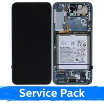 Ekranas skirtas Samsung S901 S22 su rėmeliu / Green / (Service Pack) +INCLUDING BATTERY