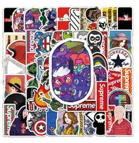 Lipdukų rinkinys Stickerbomb Supre Logotipai Ženkleliai Užrašai N363