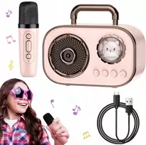 Kompiuterio kolonėlės Karaoke bluetooth belaidis mikrofonas garsiakalbis vaikams rinkinys