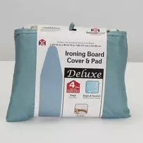 Household Essentials 2002dsp Deluxe lyginimo lentos užvalkalas ir paminkštinimas | 100% medvilnė | mėlynas silikonas