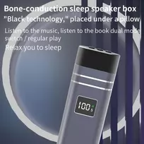 Kompiuterio kolonėlės Kaulų laidumo bluetooth pagalvės garsiakalbis, led ekranas, belaidis garsiakalbis po pagalve su laikmačiu, 400 mah baterija, 10 m perdavimas, type c pagalvės garsiakalbis