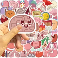 Organs lipdukai nešiojamam kompiuteriui (50 vnt.), dovana vaikams, paaugliams, suaugusiems, berniukams, organs lipdukai, vandeniui atsparūs vinilo lipdukai scrapbooking'ui, riedlentei, automobiliui, bagažui