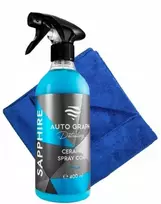 Auto Graph Sapphire Ceramic Purškiklis Coat Qd su Sio2, skirtas automobilio lako blizgesiui, 400 ml