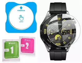 Grūdintas stiklas su easyfit montavimo rėmeliu huawei watch gt4 46mm