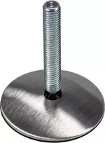 Gedotec reguliavimo varžtas M10 x 60 mm, didelio stiprumo reguliavimo varžtai stalo kojoms ir baldų kojelėms, matinis nerūdijantis plienas, baldų reguliavimo kojelės, pagaminta Vokietijoje, 4 vnt.