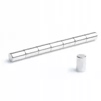 Neodimio magnetas, cilindro formos Mw 6x10 N38, 10 vnt. komplektas