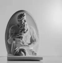 Eascheer Mozės statulos figūrėlės Michelangelo graikų statulos namų dekoras graikų mitologija 10cm