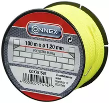 Connex Polietileno pintas mūrininko siūlas, 100 m, neoninė geltona