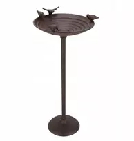 Esschert Design Lesyklėlė paukščiams, girdykla, 4 dekoratyviniai paukšteliai Didelė pastatoma 60x27cm