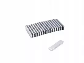 Neodimio magnetas, plokštelė Mpł 25x6x2 N38, komplektas 10 vnt.