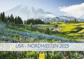 Edition Seidel Premium kalendorius Jav - Northwest 2025 formatas Din A3 sieninis kalendorius Amerika Oregonas Kalifornija Vašingtonas Peizažai Rainer Mirau