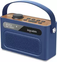 Kompiuterio kolonėlės Inscabin M60 nešiojamas Dab/dab + Fm skaitmeninis radijas/nešiojama belaidė kolonėlė su bluetooth/stereo garsas/dvigubas garsiakalbis/dvigubas žadintuvas/baterija/gražus dizainas (mėlyna)