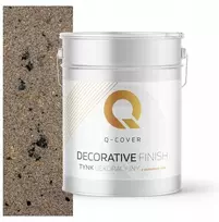 Q-cover dekoratyvinis tinkas smėlio spalvos su juoda ir auksine žėrute D814 15kg premium