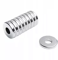 Neodimio žiedinis magnetas Mp 30x12x5 N38, 2 vnt. komplektas