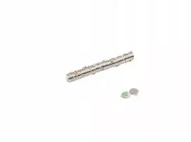 Neodimio magnetas cilindro formos Mw 8x1 N38 su 3m klijais, 100 vnt. komplektas