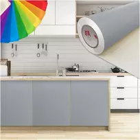 Crafto Baldų lipdukas, lipni plėvelė, šviesiai pilkas matinis 100x250cm