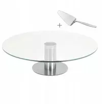 Spice&soul Besisukantis serviravimo stovas su mentele, 30 cm, stiklas, nerūdijantis plienas