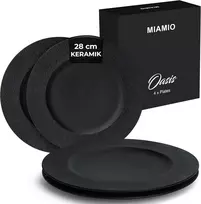 Miamio 4 vnt. vakarienės lėkščių rinkinys, 28 cm, keramika, Oasis kolekcija
