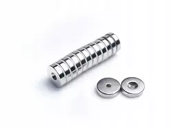 Neodimio žiedinis magnetas Mp 20x(8x4)x5 N38 varžtui, 10 vnt.