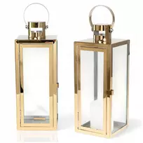Auksinis žibintas didelis glamour ažūrinis metalinis namelis terasai, svetainei - 63cm