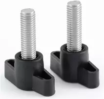 Bozonli sparnuota varžtas, plastikinis rifliuotas varžtas su rankenėle, sparnuota varžtas su formos, m6 x 60 mm, 5 vnt.